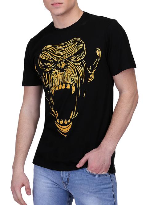 black printed t-shirt - 15977315 - Standard Image - 1