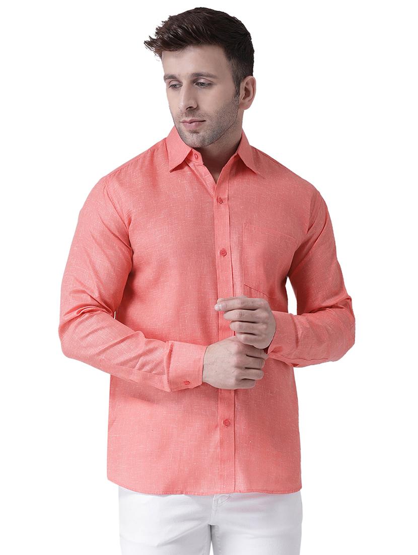 orange solid casual shirt - 15977470 - Zoom Image - 1