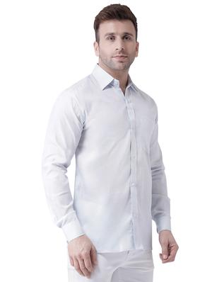 white linen casual shirt - 15977474 - Standard Image - 2
