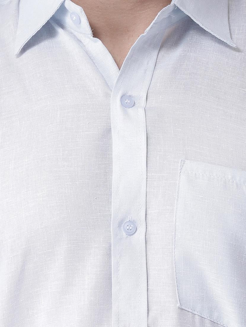 white linen casual shirt - 15977474 - Zoom Image - 4