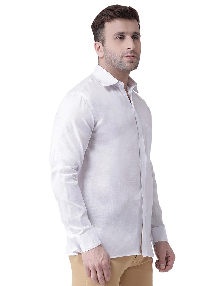 white linen casual shirt - 15977481 - Zoom Image - 2