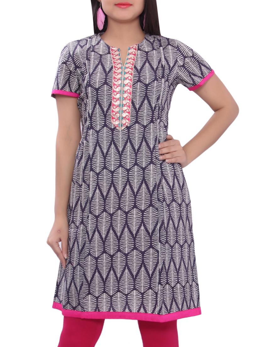 Straight printed kurta - 15978461 - Zoom Image - 1