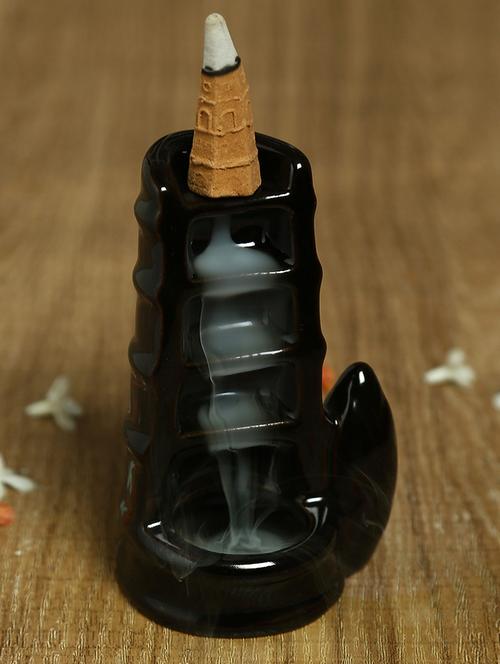aapno rajasthan resin black smoke fountain with 10pc backflow incense cone - 15978599 - Standard Image - 1