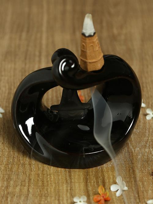 aapno rajasthan resin grey smoke fountain with 10pc backflow incense cone - 15978607 - Standard Image - 1
