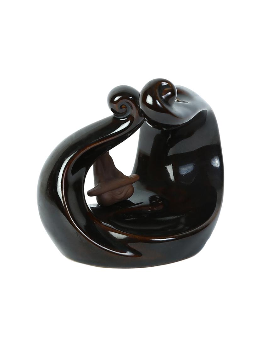 aapno rajasthan resin grey smoke fountain with 10pc backflow incense cone - 15978607 - Zoom Image - 4