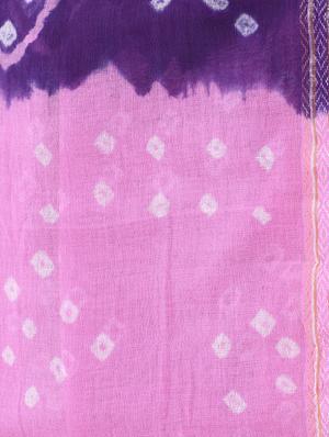 mirror work bandhani unstitched suit - 15978797 - Standard Image - 5