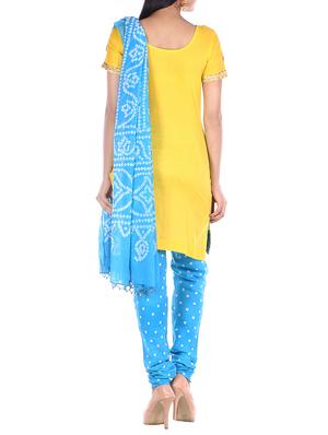 embellishment printed unstitched suit - 15978800 - Standard Image - 3