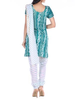 bandhani printed unstitched suit - 15978801 - Standard Image - 3