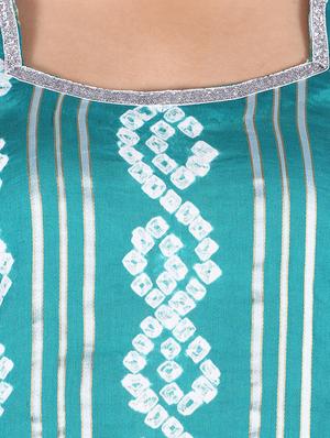 bandhani printed unstitched suit - 15978801 - Standard Image - 4