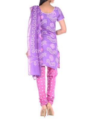 bandhani printed unstitched suit - 15978805 - Standard Image - 3