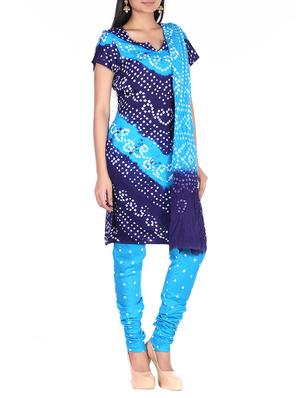 bandhani printed unstitched suit - 15978812 - Standard Image - 2