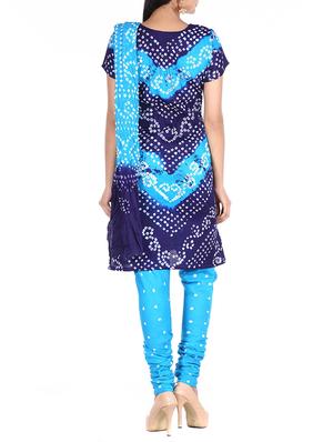 bandhani printed unstitched suit - 15978812 - Standard Image - 3