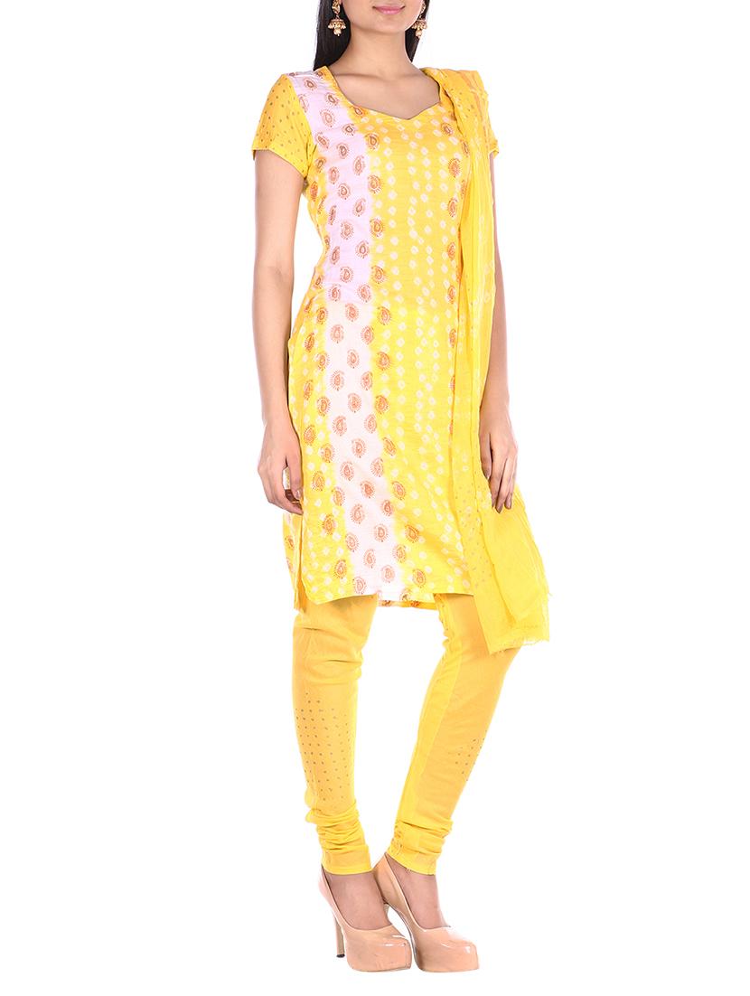 block printed unstitched suit - 15978823 - Zoom Image - 2