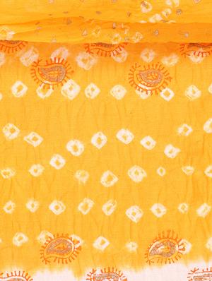 block printed unstitched suit - 15978824 - Standard Image - 4