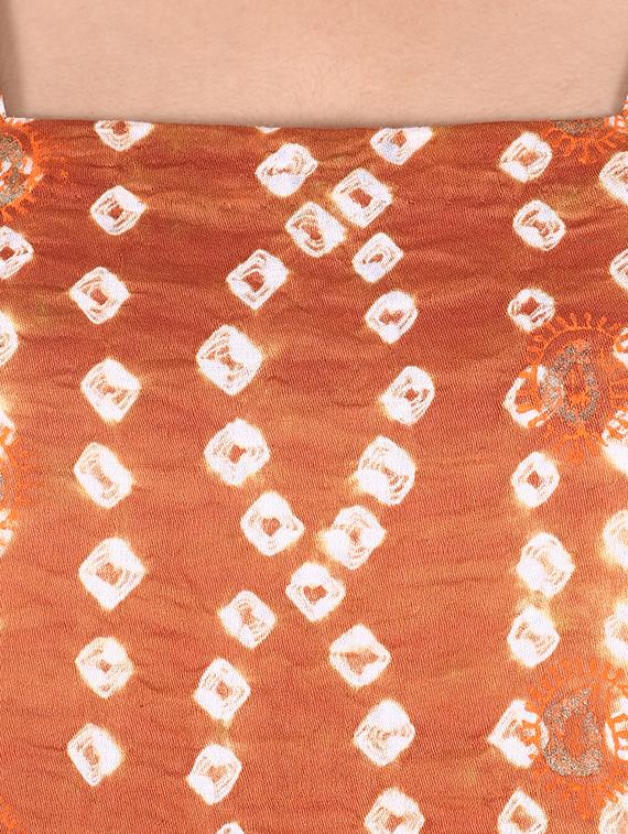 bandhani printed unstitched suit - 15978825 - Zoom Image - 4