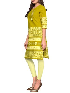printed straight kurta - 15978934 - Standard Image - 2