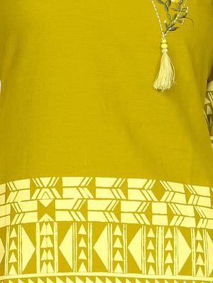printed straight kurta - 15978934 - Standard Image - 4
