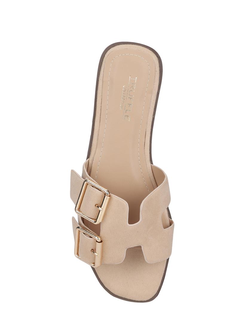 beige slip on sandals - 15979139 - Zoom Image - 4