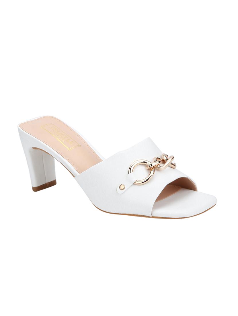 white slip on sandals - 15979185 - Zoom Image - 1