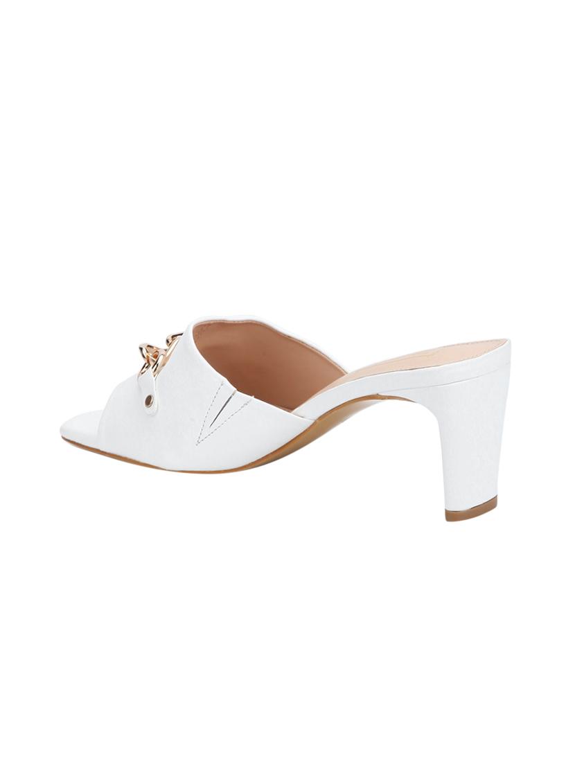 white slip on sandals - 15979185 - Zoom Image - 3