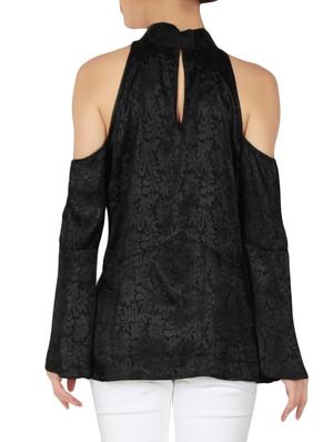 halter neck cold shoulder top - 15979207 - Standard Image - 3