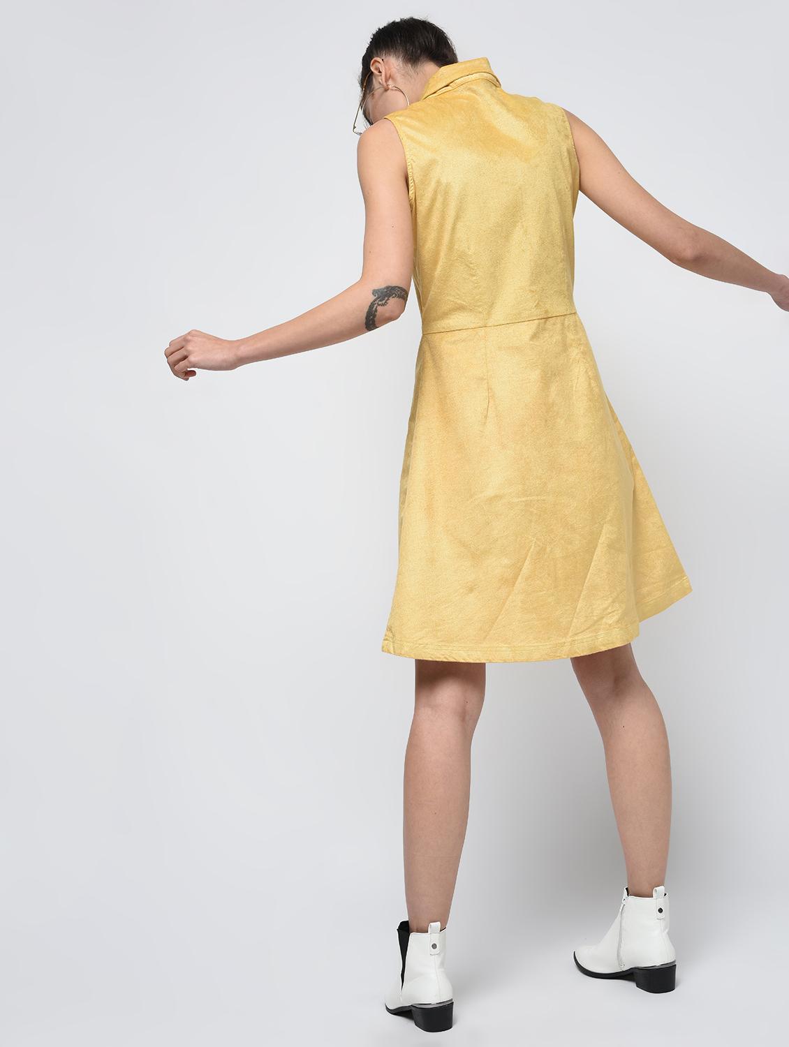 button up a-line dress - 15979217 - Zoom Image - 3