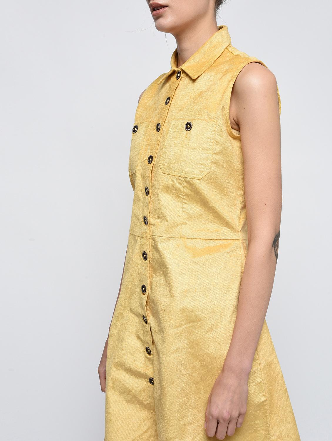 button up a-line dress - 15979217 - Zoom Image - 5