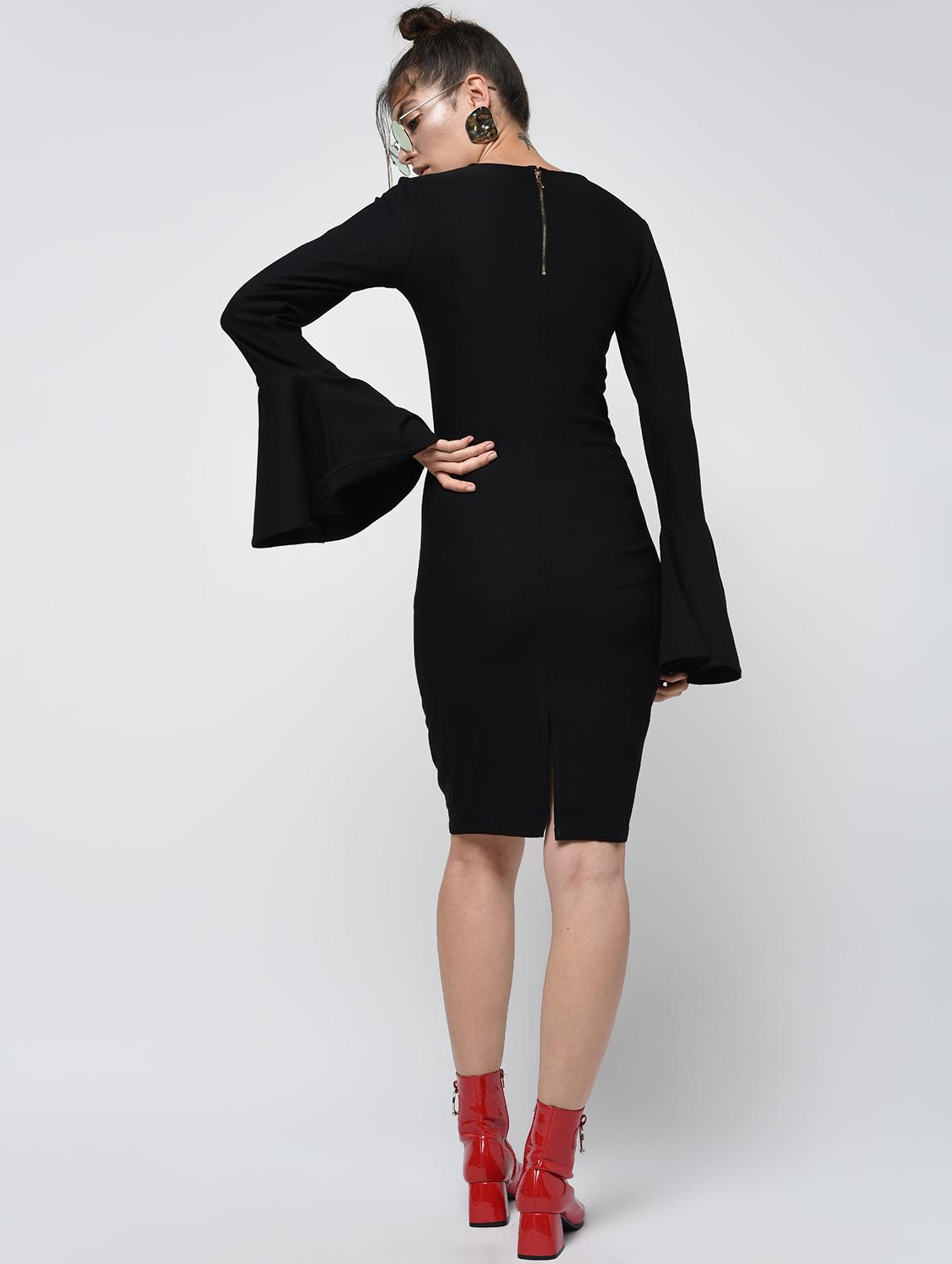 bell sleeved bodycon dress - 15979218 - Zoom Image - 4