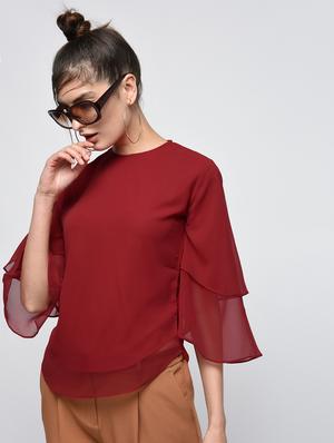 keyhole back layered top - 15979221 - Standard Image - 3