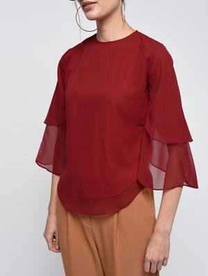 keyhole back layered top - 15979221 - Standard Image - 5