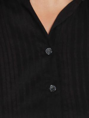tie knot hem button up crop top - 15979225 - Standard Image - 4