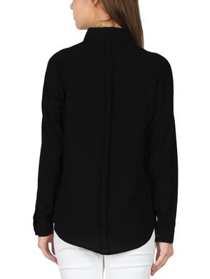 slit sleeved curved hem shirt - 15979226 - Standard Image - 3
