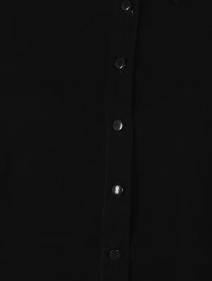 slit sleeved curved hem shirt - 15979226 - Standard Image - 4