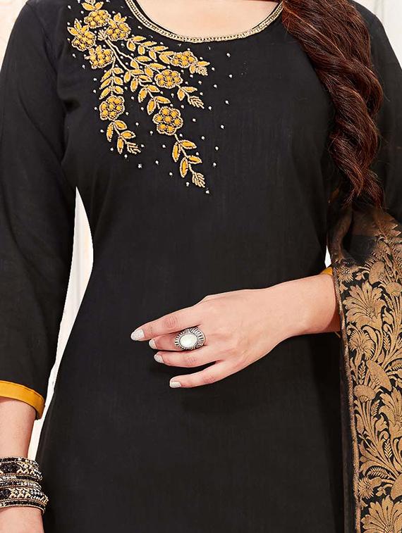 embellished unstitched suit - 15979475 - Zoom Image - 2