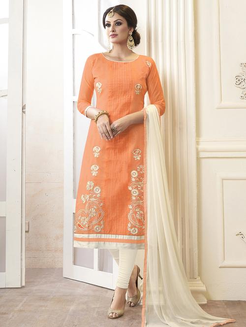 embroidered unstitched suit - 15979500 - Standard Image - 1