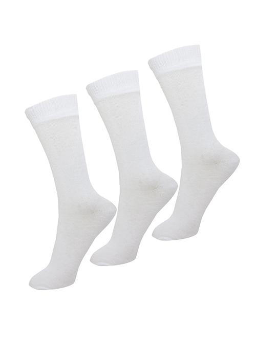 set of 3 white cotton sock - 15980112 - Standard Image - 1