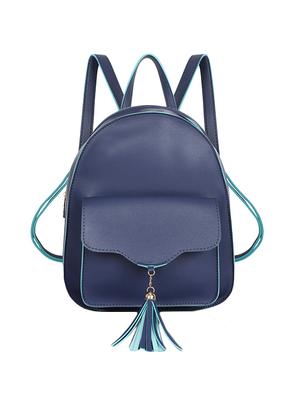 blue leatherette (pu) regular backpack - 15980229 - Standard Image - 2