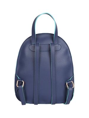 blue leatherette (pu) regular backpack - 15980229 - Standard Image - 3