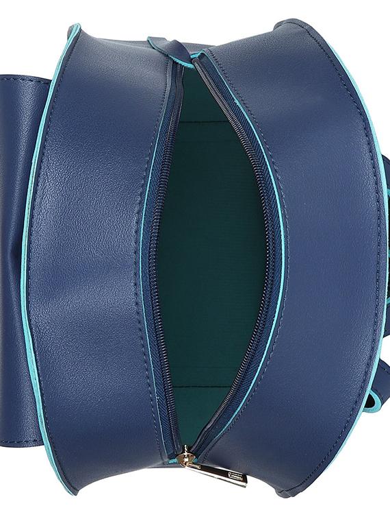 blue leatherette (pu) regular backpack - 15980229 - Zoom Image - 4