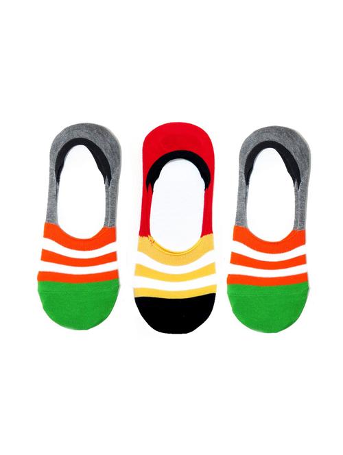 multi colored cotton no show sock - 15980246 - Very Small Image - 1