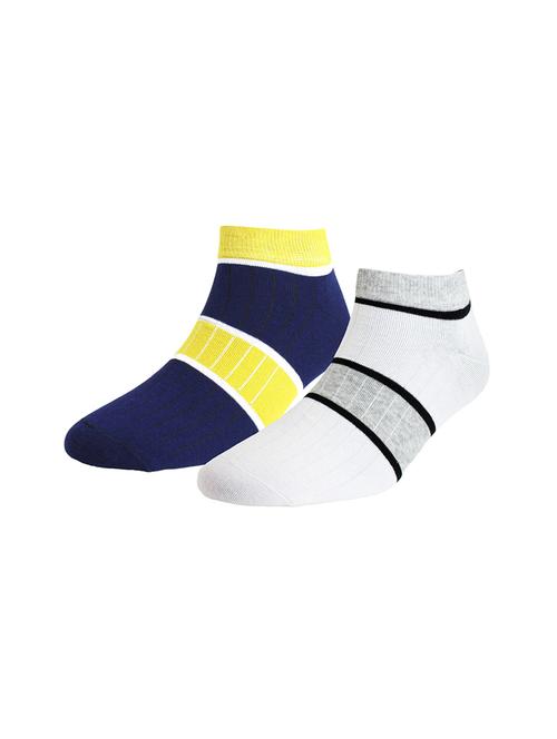 multi colored cotton ankle length sock - 15980248 - Very Small Image - 1