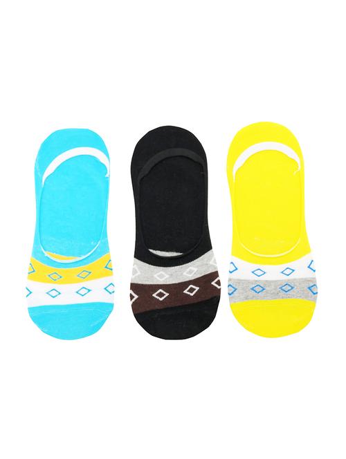 multi colored cotton no show sock - 15980309 - Standard Image - 1