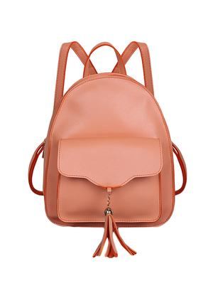 pink leatherette (pu) regular backpack - 15980538 - Standard Image - 2