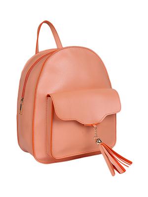 pink leatherette (pu) regular backpack - 15980538 - Standard Image - 5