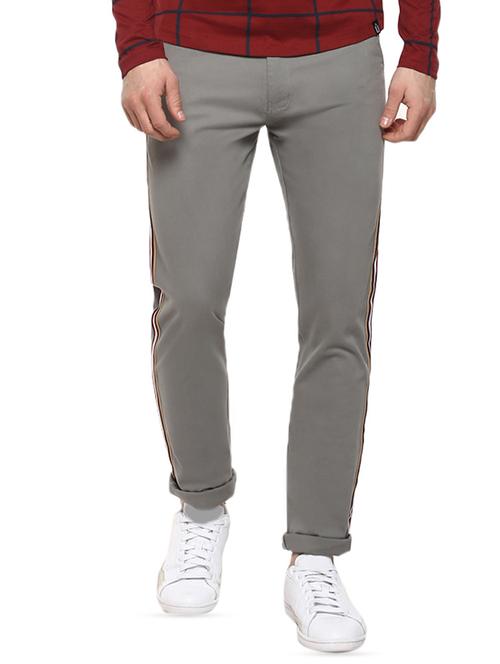 grey cotton chinos - 15981285 - Standard Image - 1