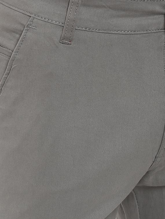 grey cotton chinos - 15981285 - Zoom Image - 4