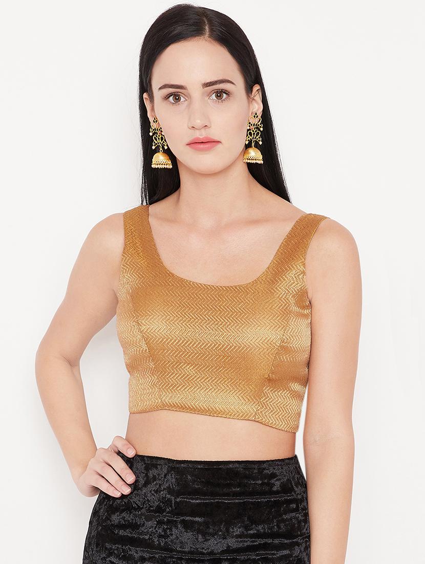 Gold solid blouse - 15981316 - Zoom Image - 1