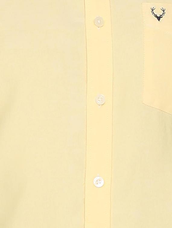yellow solid casual shirt - 15981971 - Zoom Image - 4