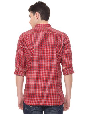 red checkered casual shirt - 15982095 - Standard Image - 2