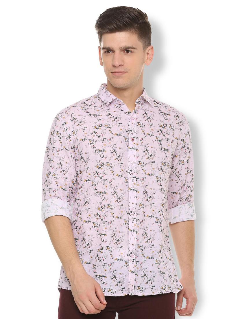 pink floral printed casual shirt - 15982256 - Zoom Image - 1
